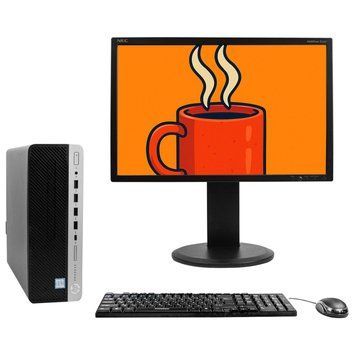Б/у Комплект HP ProDesk 600 G4 SFF Intel Core i7-8700 16Gb RAM 480Gb SSD + 22" NEC MultiSync E222W 1680x1050 DVI/VGA cssdvsd222_0021csdf23