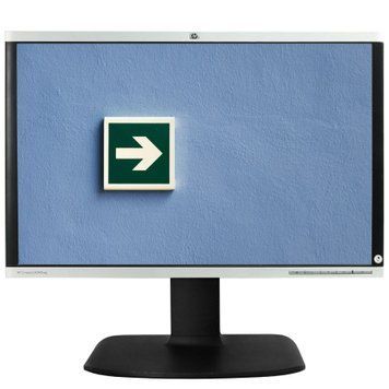 Б/у Монитор 24" HP Compaq LA2405wg 1920x1200 DisplayPort/DVI/VGA USB-Hub PIVOT B-Class 1395
