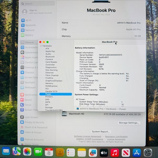 Б/у Ноутбук 14" Apple MacBook Pro 14 M3 Pro 18GB RAM 512Gb SSD MiniLED Space Black 890-macbook-pro-2128