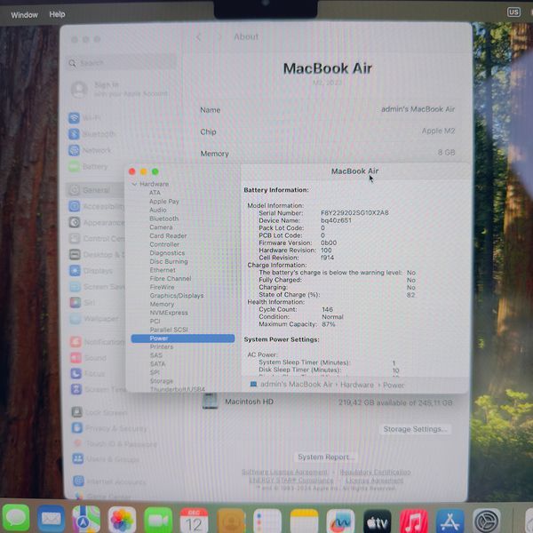 Б/в Ноутбук 13.6" Apple MacBook Air M2 8GB RAM 256Gb SSD IPS Space (1997) 890-macbook-air-13-1997