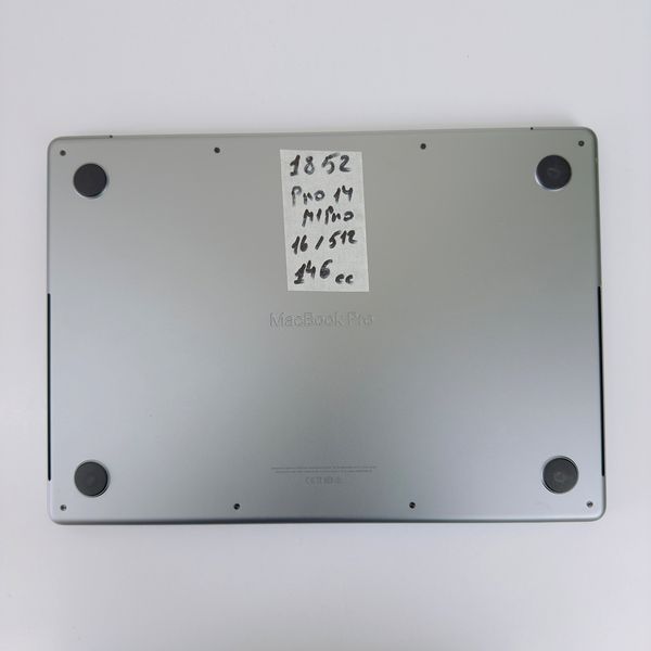 Б/в Ноутбук 14.2" Apple MacBook Pro 14 M1 Pro 16Gb RAM 512Gb SSD Liquid Retina XDR Space (1852) B-Class 888-macpro14-1852
