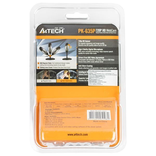Б/у Веб-камера a4Tech PK-635P 3590