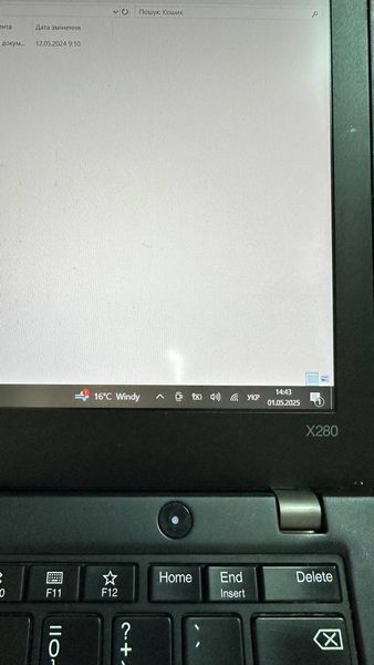 Б/в Сенсорний ноутбук 12.5" Lenovo ThinkPad X280 Intel Core i5-8350U 8Gb RAM 1Tb SSD NVMe FullHD IPS B-Class 7777-25082023-280-3