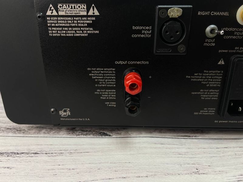 Б/в Підсилювач звуку Forte Model 5 Dual Channel Amplifier cdkewsfortec_001