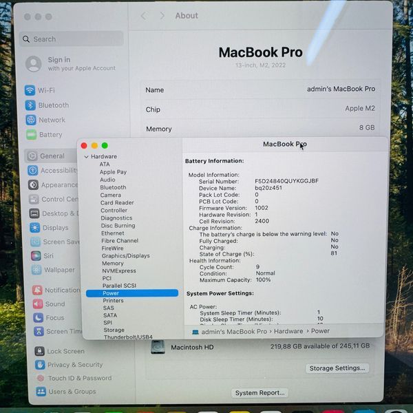 Б/в Ноутбук 13.3" Apple MacBook Pro M2 8GB RAM 256Gb SSD IPS Space(2353) 890-macbook-pro-13-cdsw2